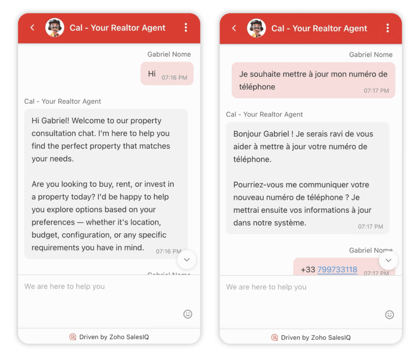 multilingual real estate AI agent