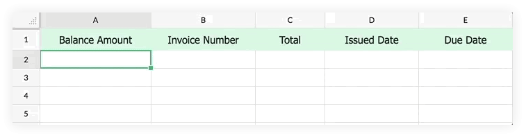 Bring invoice data from Zoho Books into Zoho Sheet