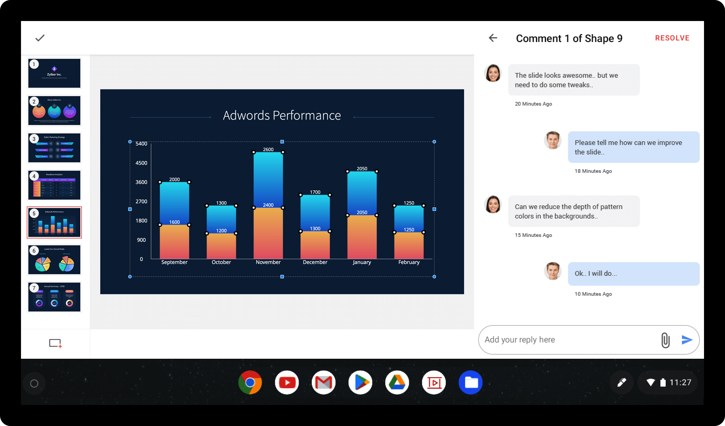 presentation tool for chromebook