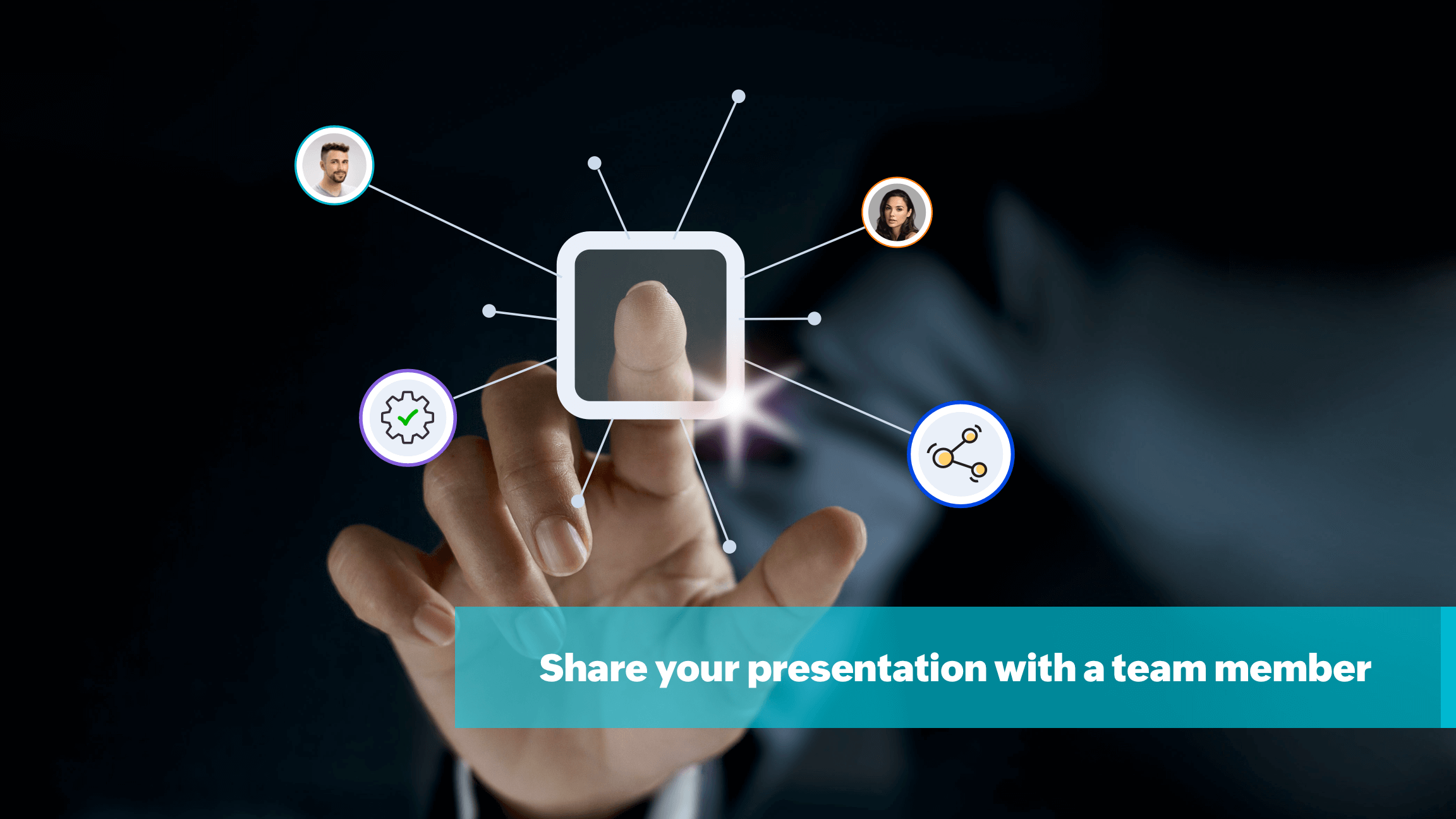 Share access to your presentation with a team member