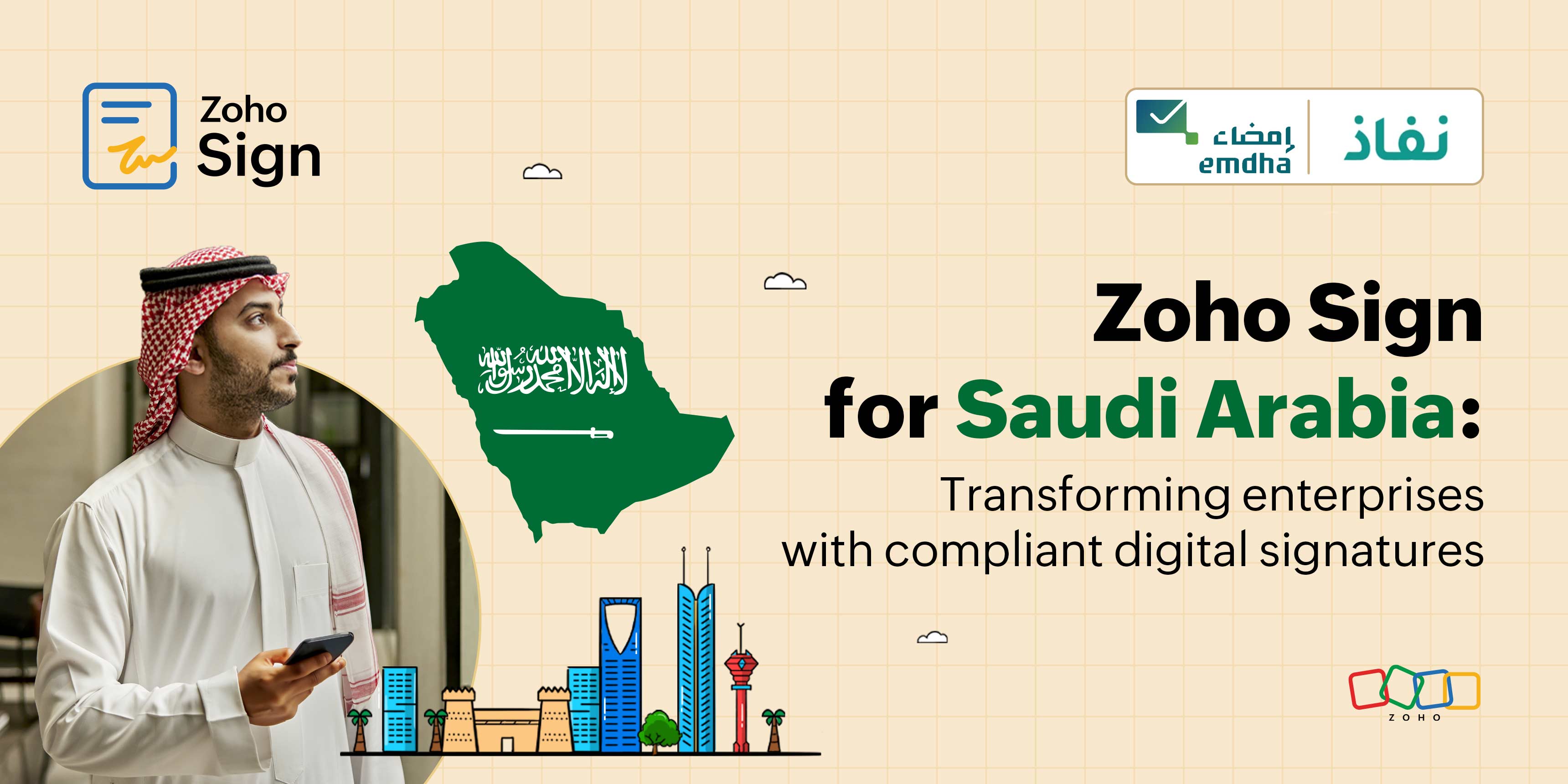 Zoho Sign supports Saudi Arabia's digital transformation with legally-compliant digital signatures