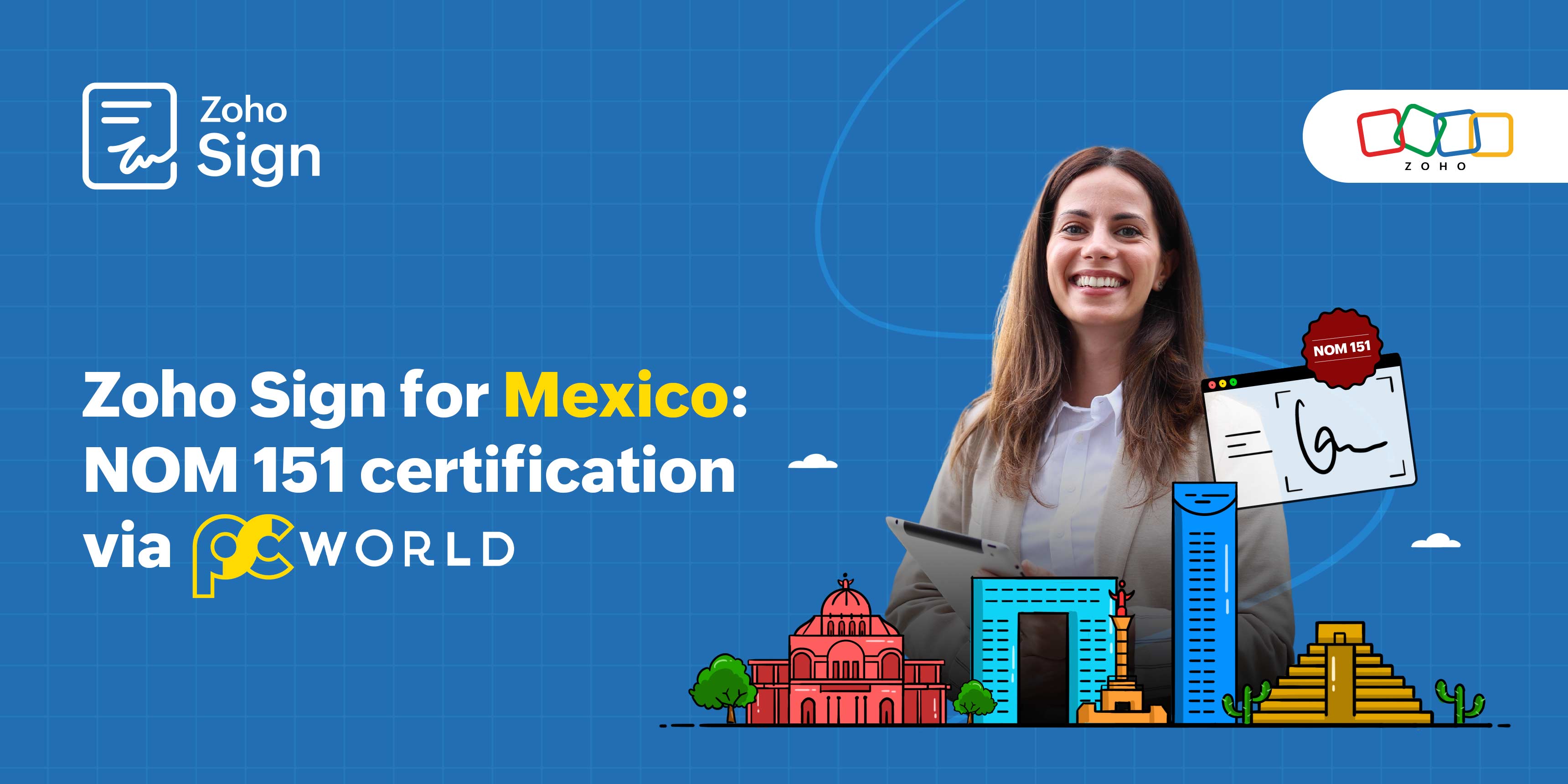 Zoho Sign for Mexico: NOM 151 certification via PSC World 