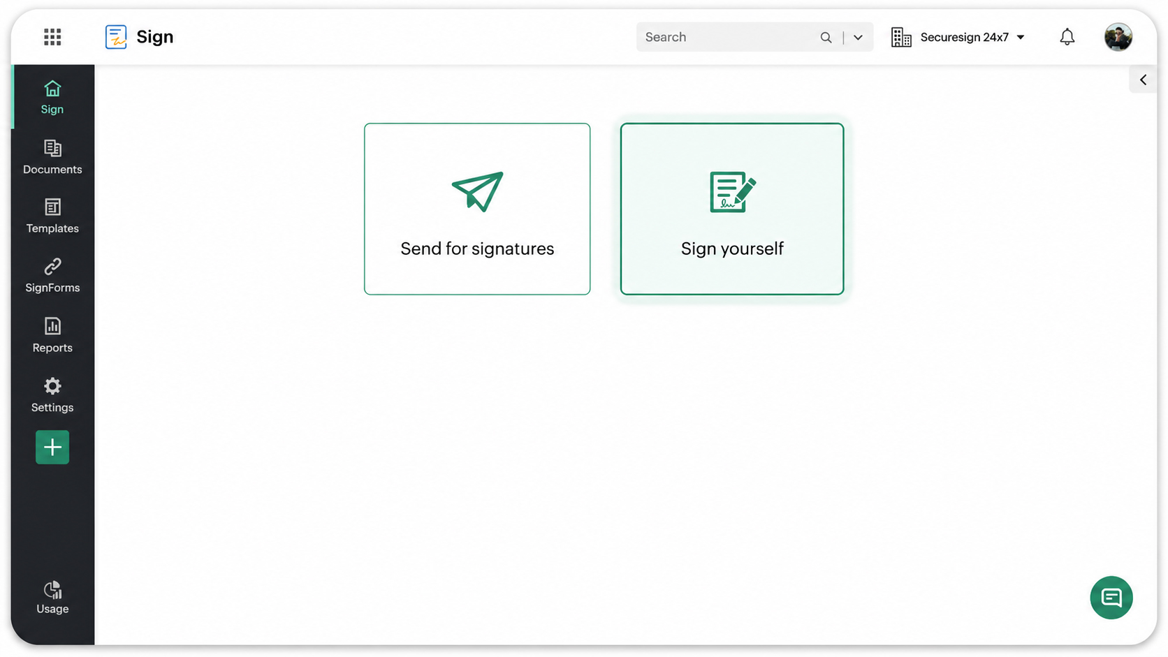 Signing documents yourself