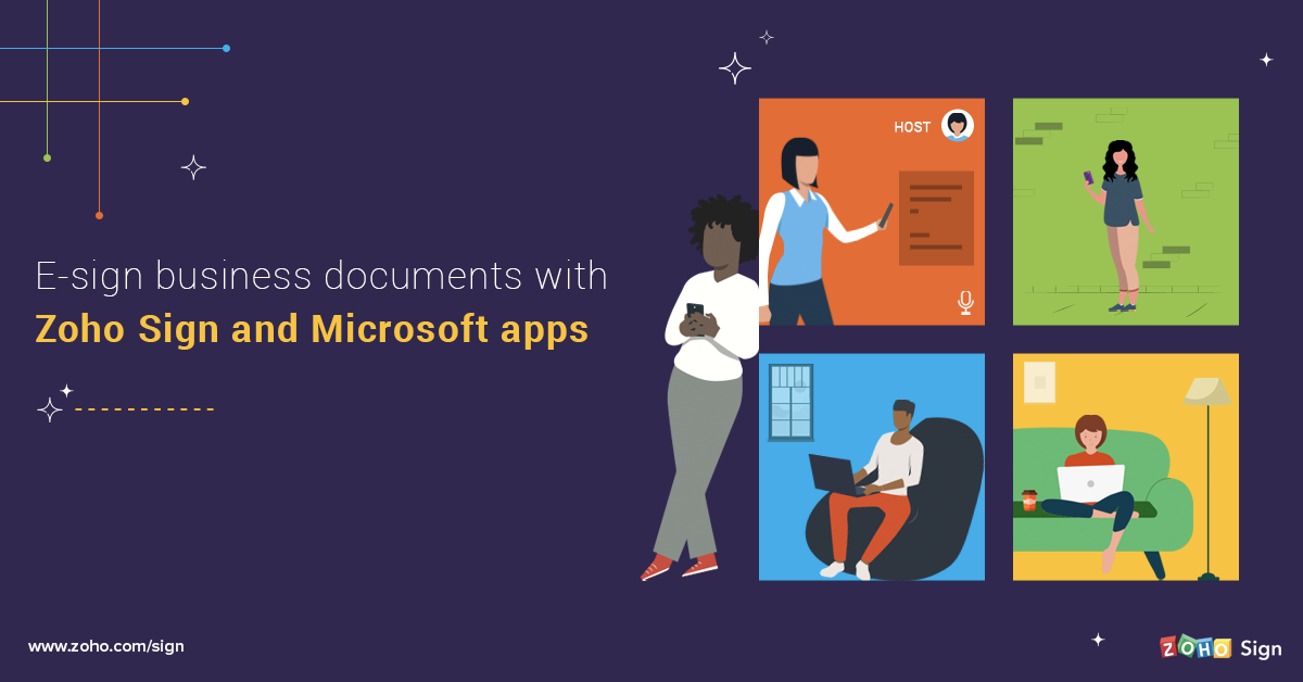 Zoho Sign - Microsoft Apps e-Sign