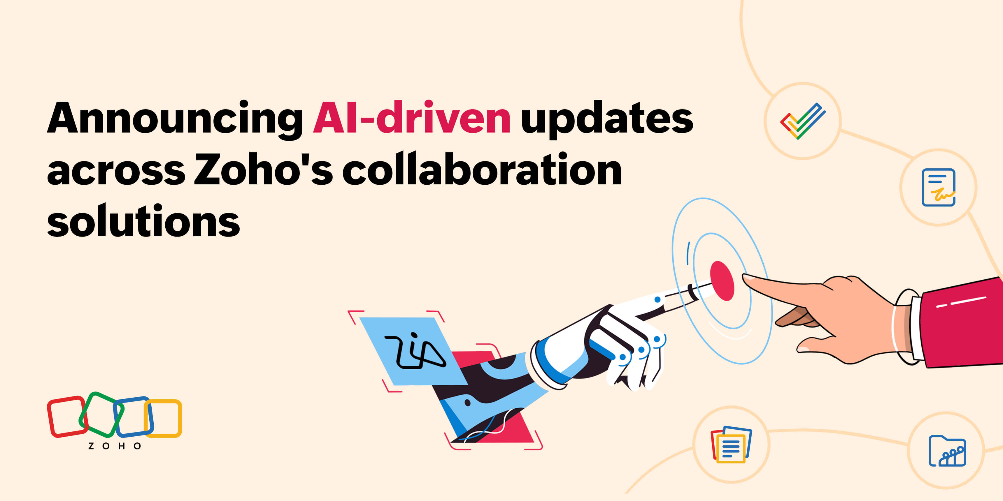 Announcing AI-driven updates across Zoho