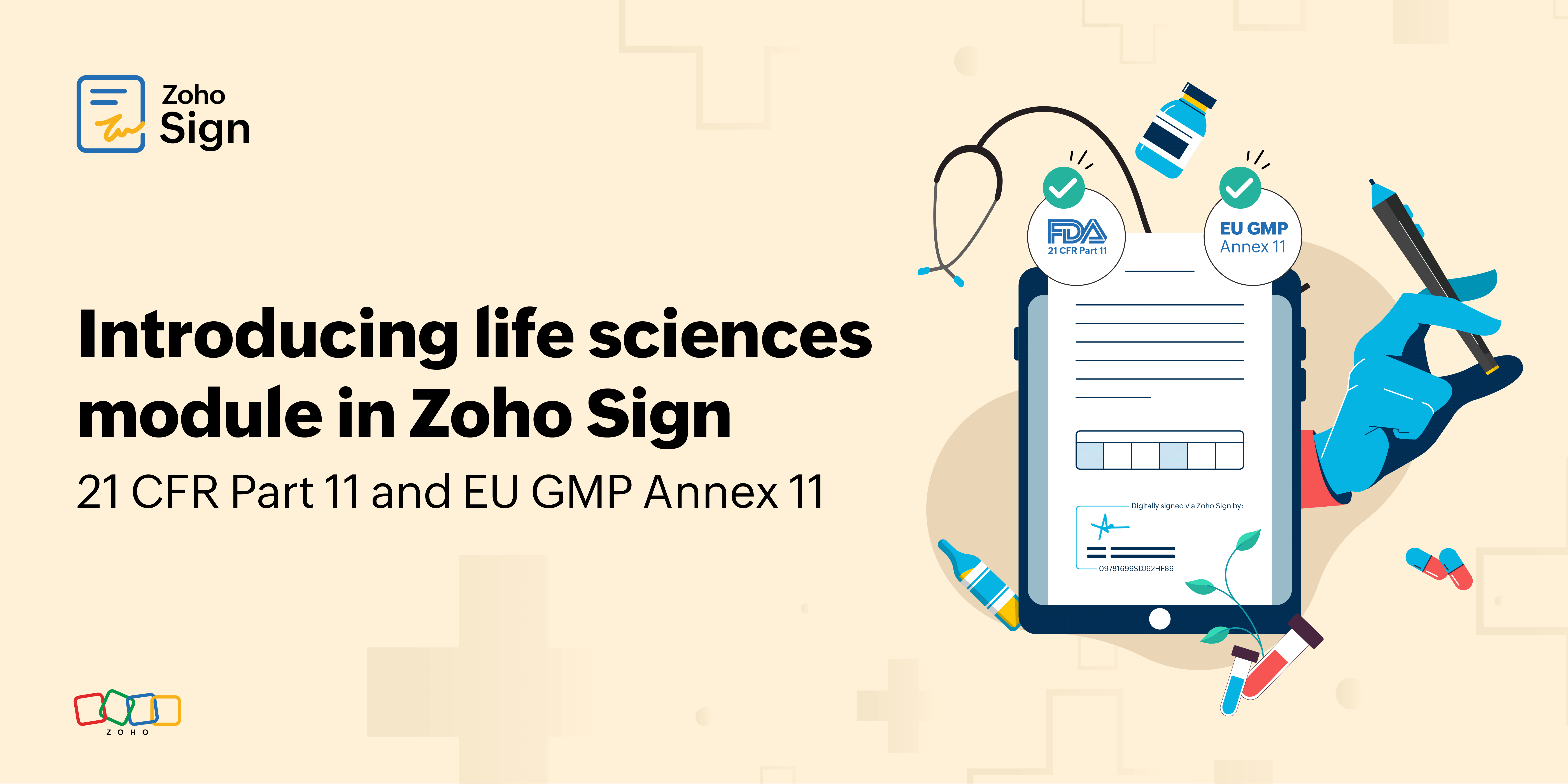 Introducing controls for life sciences in Zoho Sign 