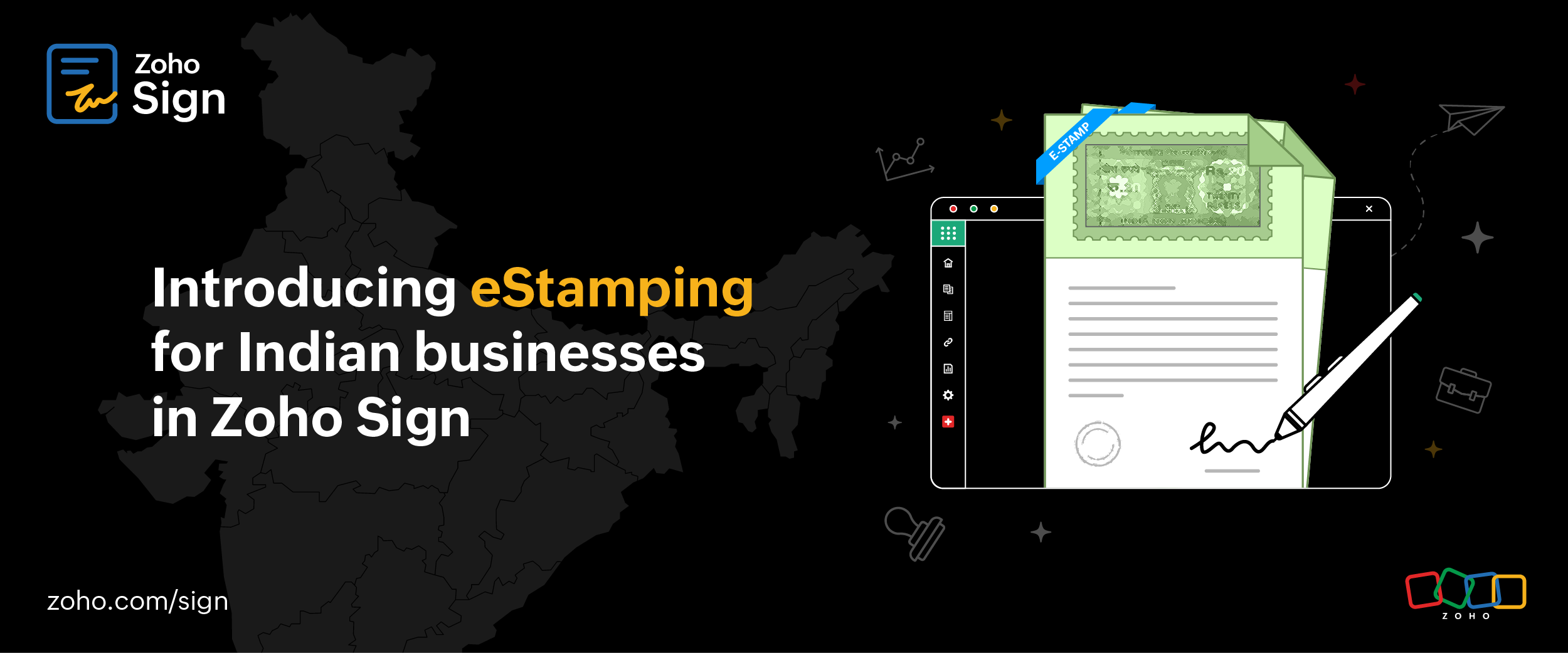 Introducing eStamping for Indian businesses in Zoho Sign 