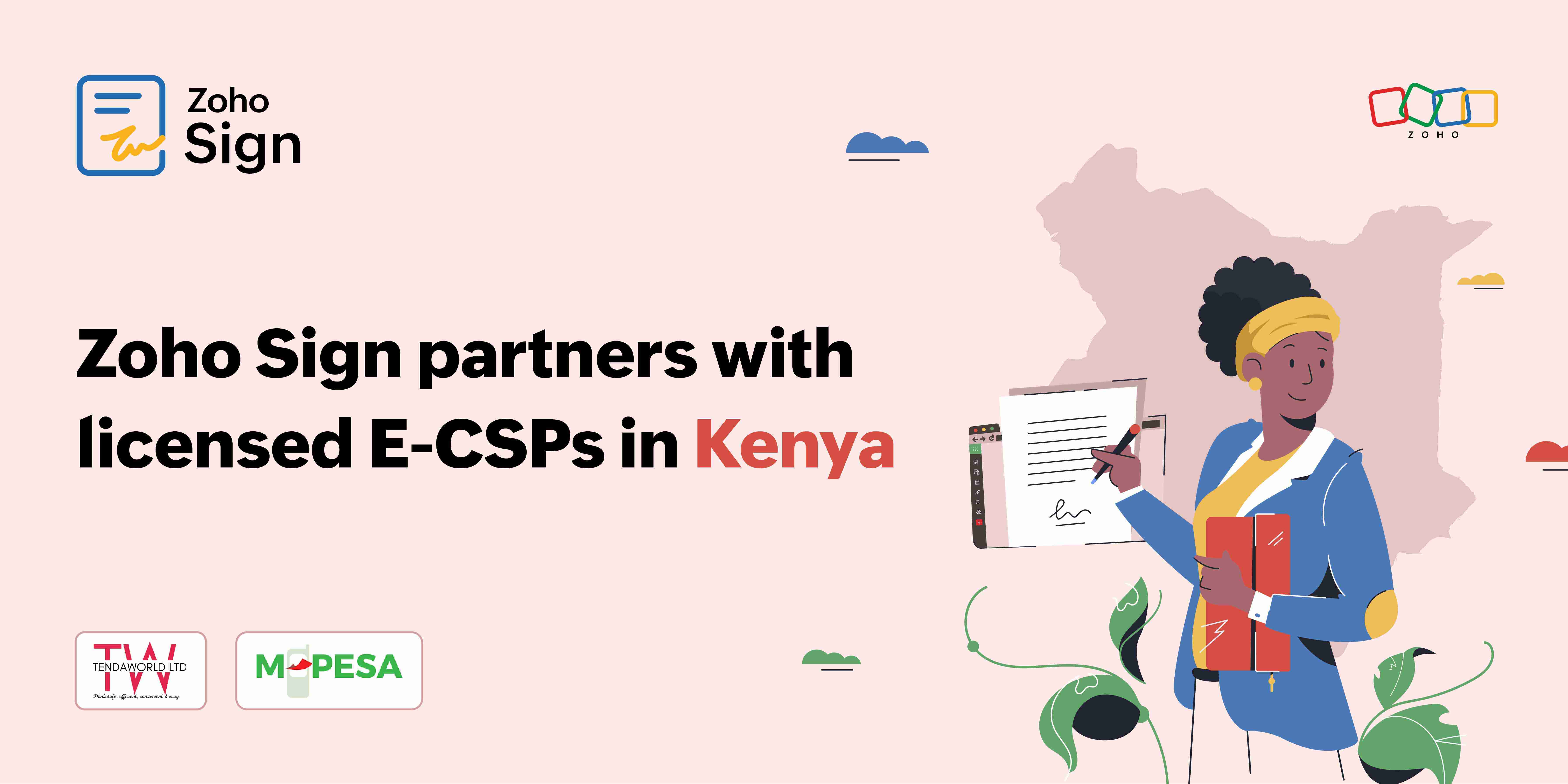 Zoho Sign for Kenyan businesses | Tendaworld | M-PESA payment collection