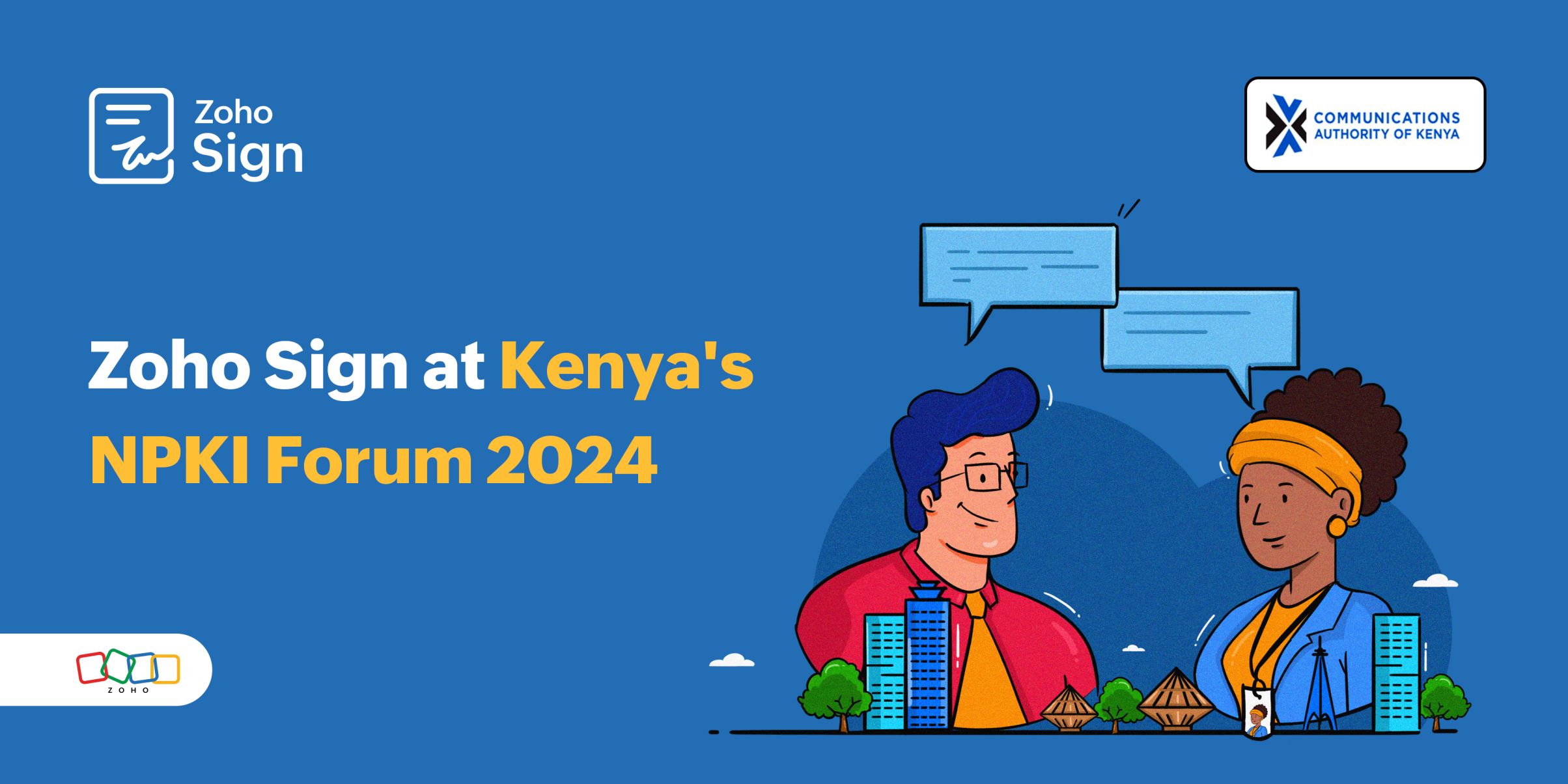 Zoho Sign at Kenya's National Public Key Infrastructure Forum 2024