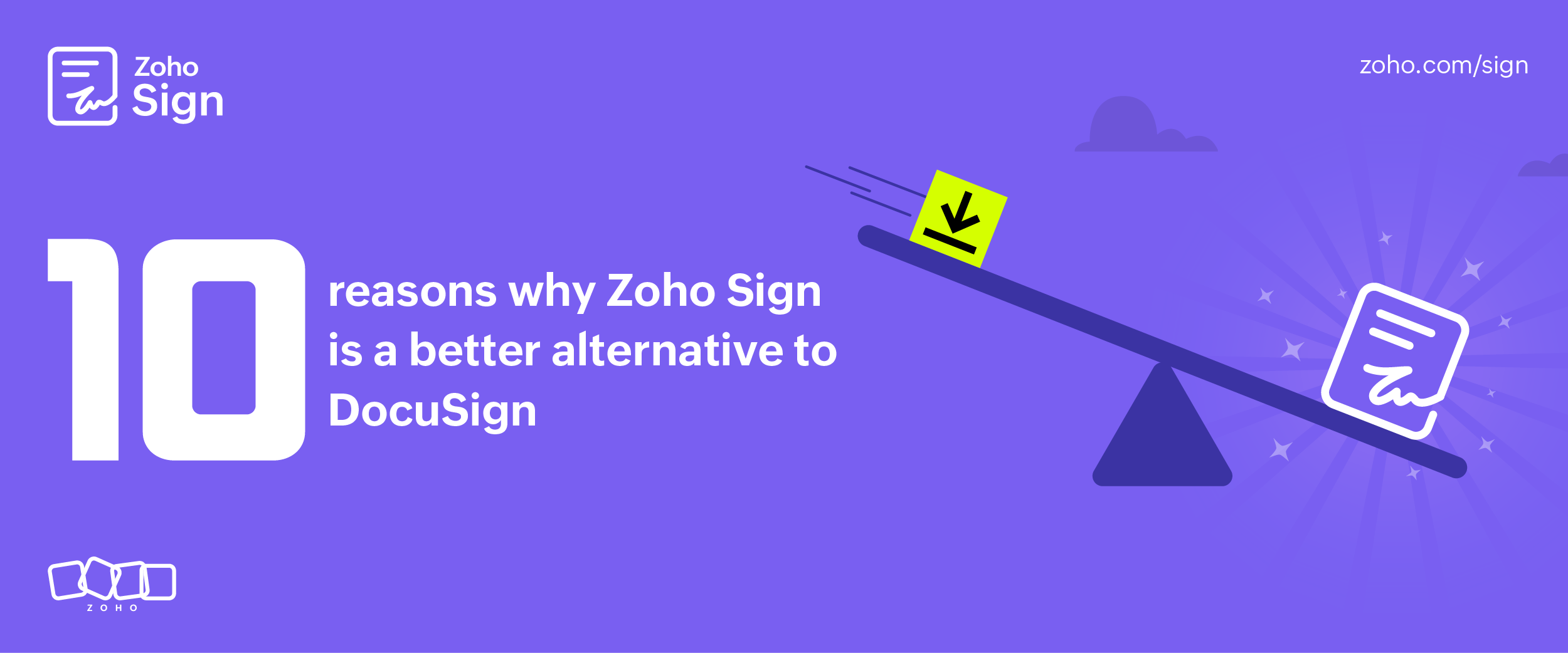 10 reasons why Zoho Sign is a better alternative to DocuSign