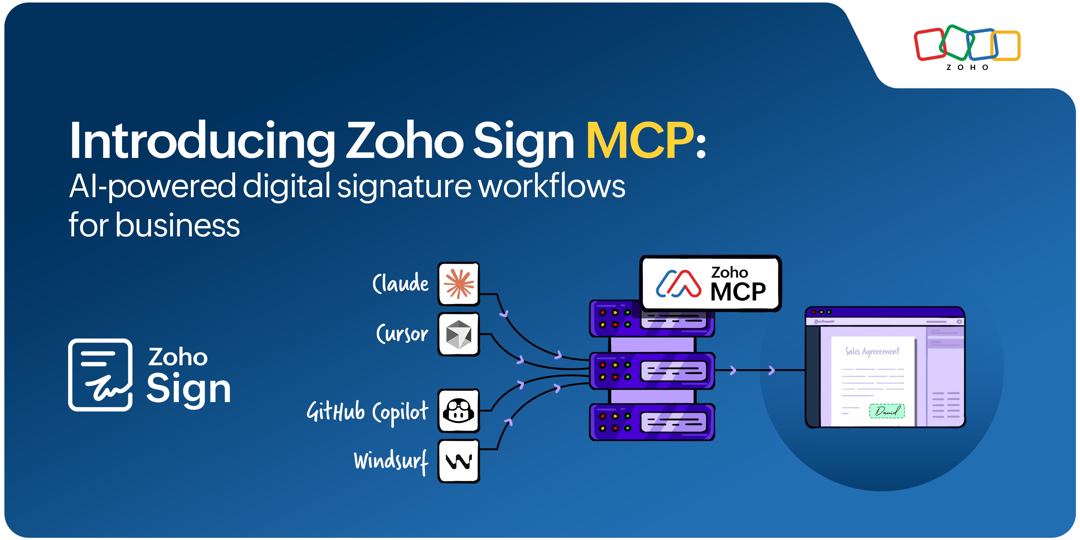 Introducing Zoho Sign MCP: AI-powered digital signature workflows for business