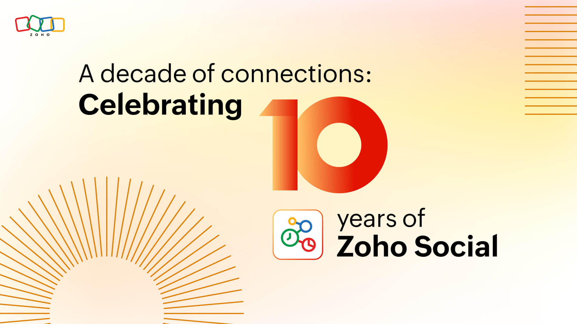 A decade of connections: Celebrating 10 years of Zoho Social