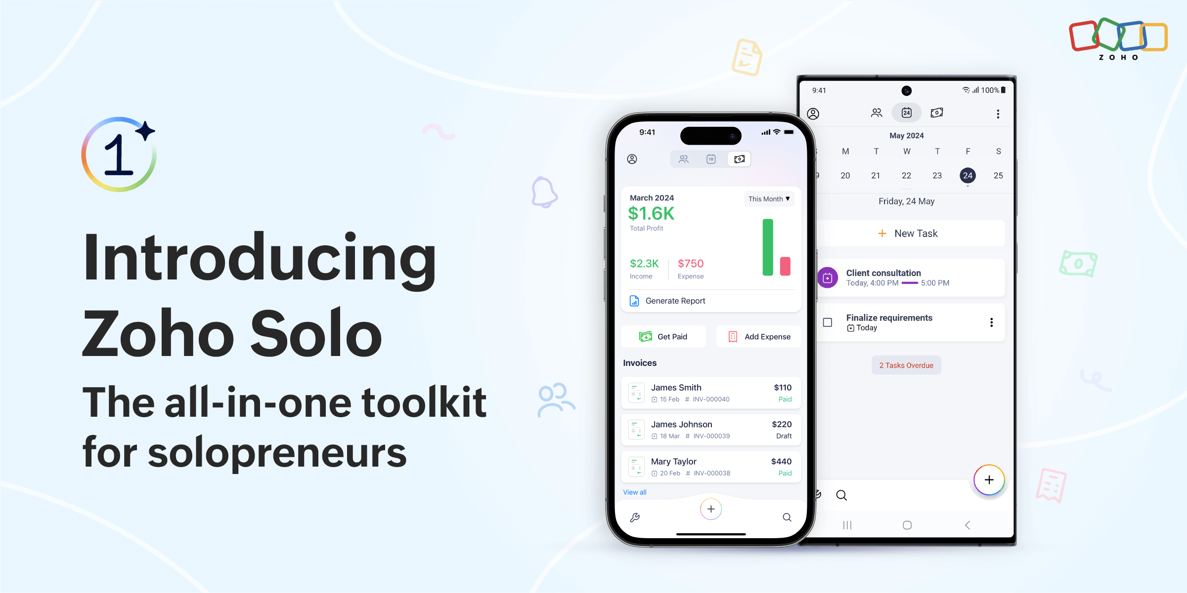 Introducing Zoho Solo: The all-in-one toolkit for solopreneurs
