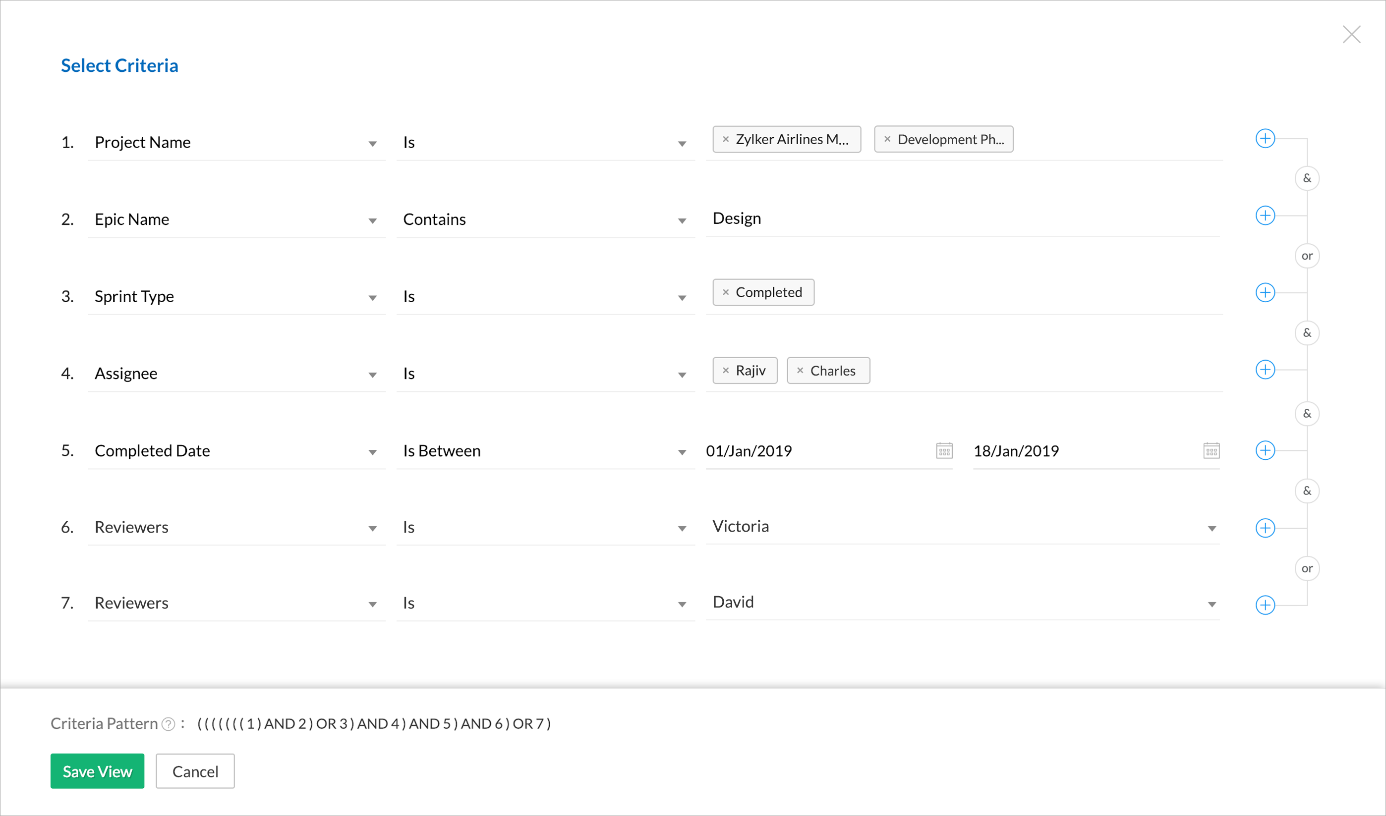 Custom Views in Zoho Sprints 