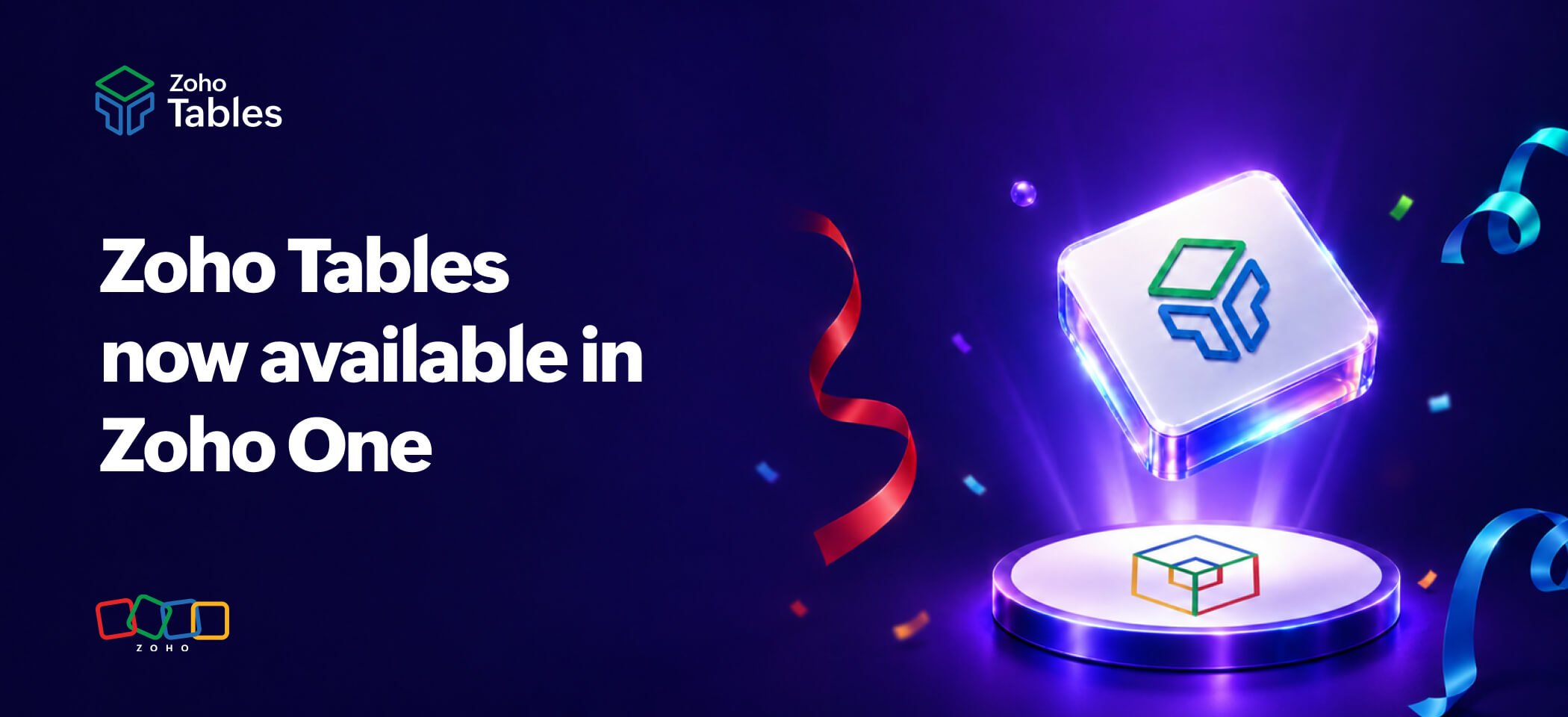 Zoho Tables is now available in Zoho One