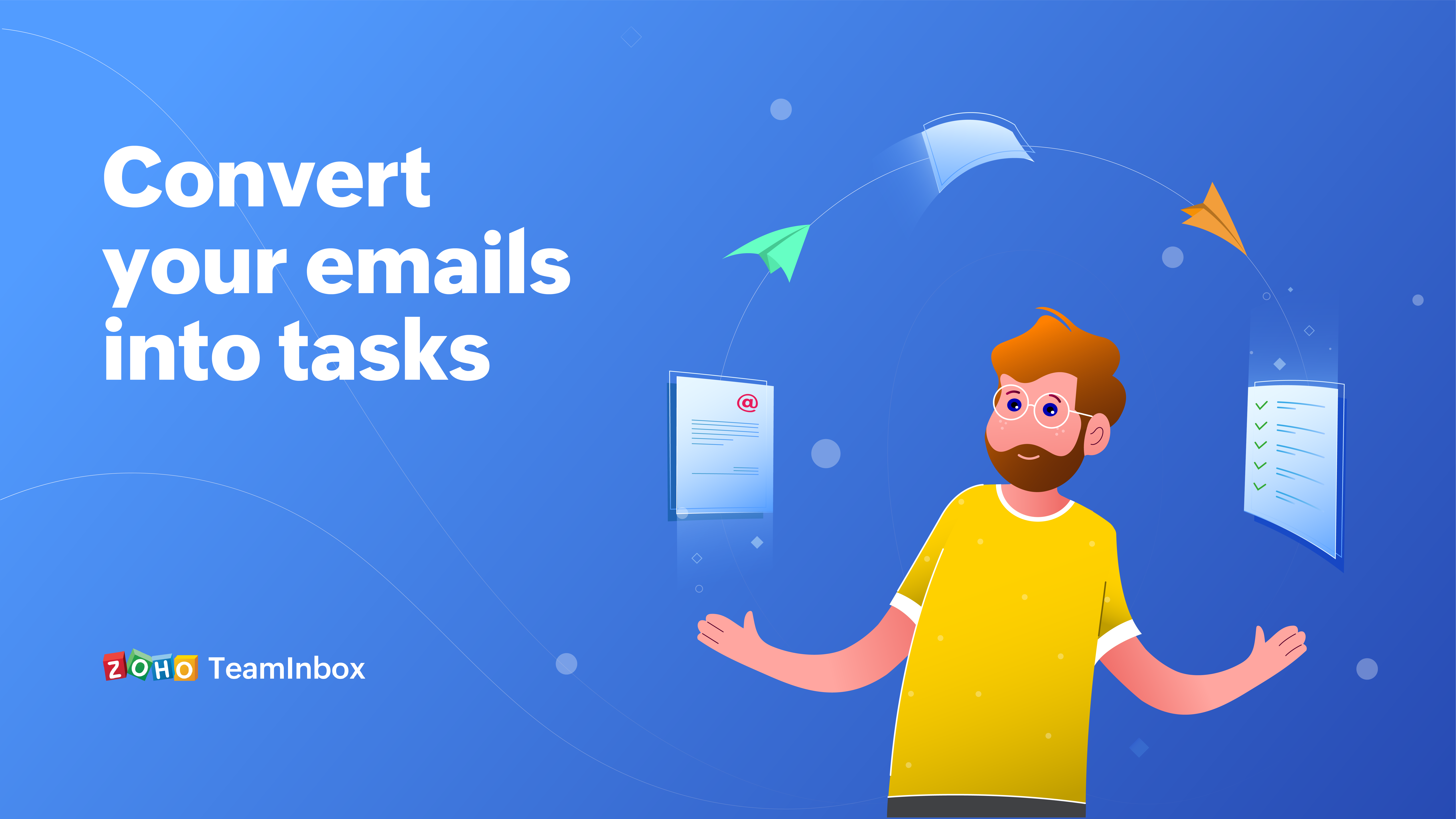 Convert your emails into tasks - Zoho TeamInbox