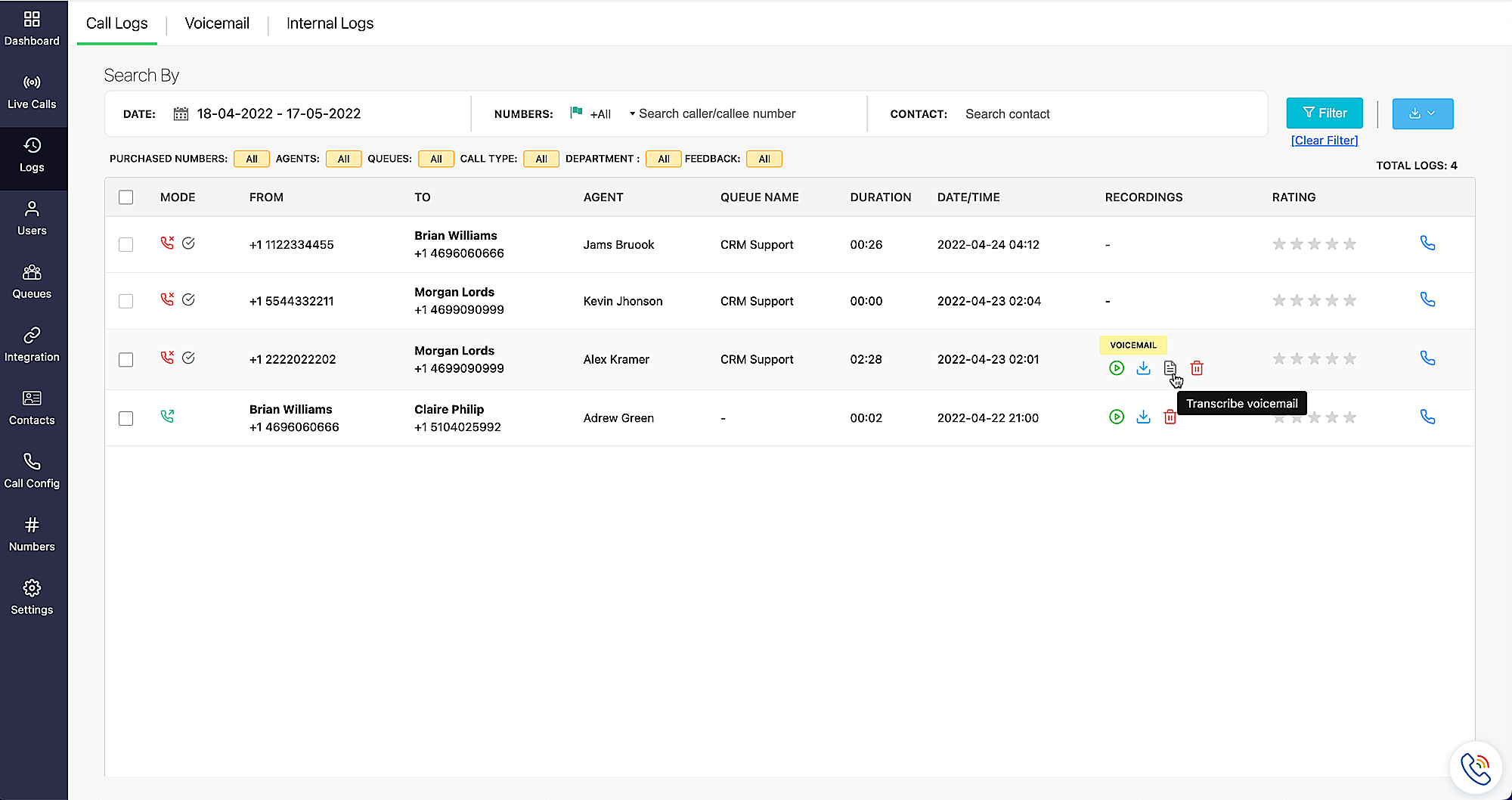 Visual Voicemails with Zoho Voice