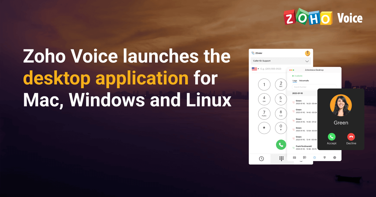 Introducing the Zoho Voice desktop app for Mac and PC