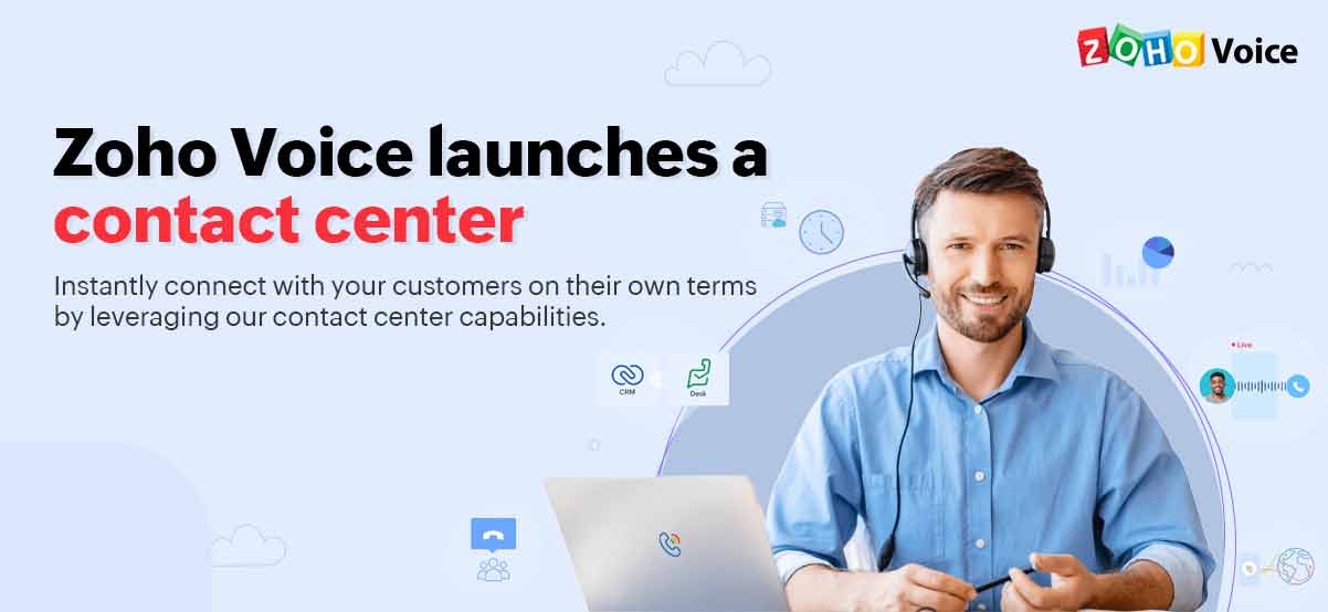 Zoho Voice Contact center CCaaS