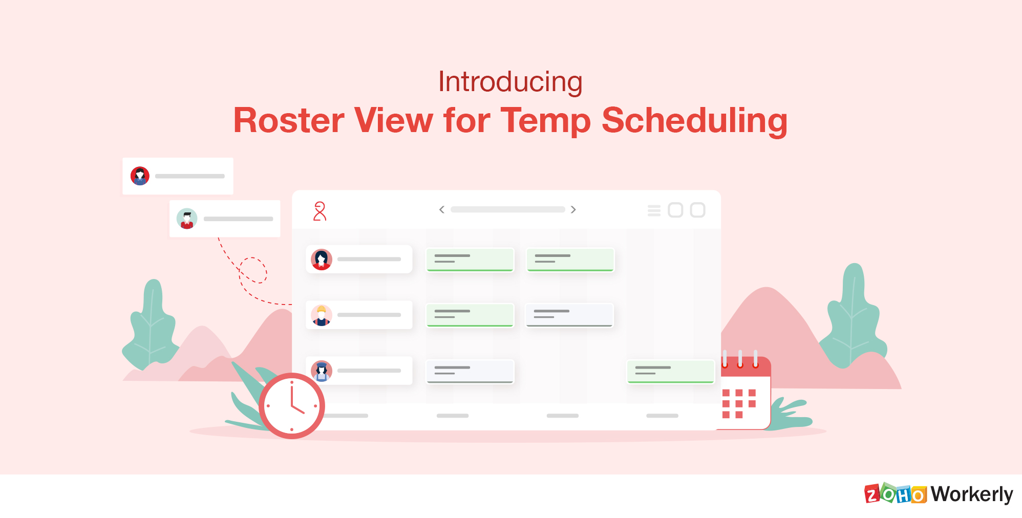 Zoho Workerly's Roster View