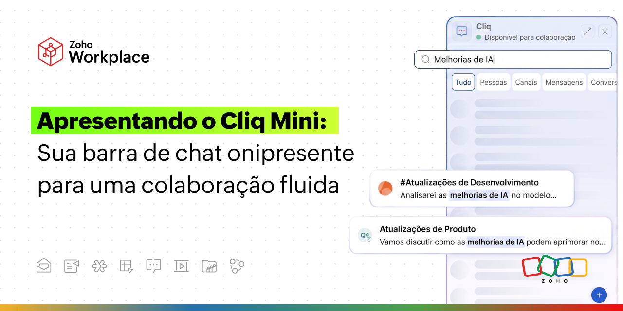 Apresentando o Cliq Mini: sua barra de chat para uma colaboração fluida