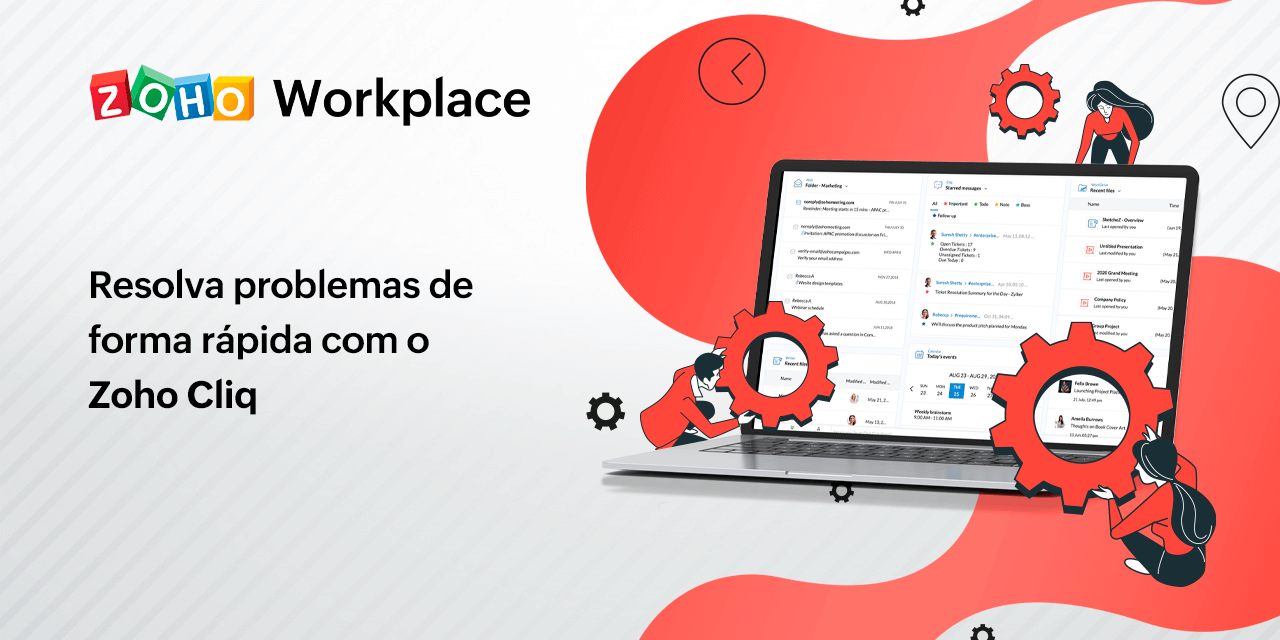 Resolva problemas de forma rápida com o Zoho Cliq