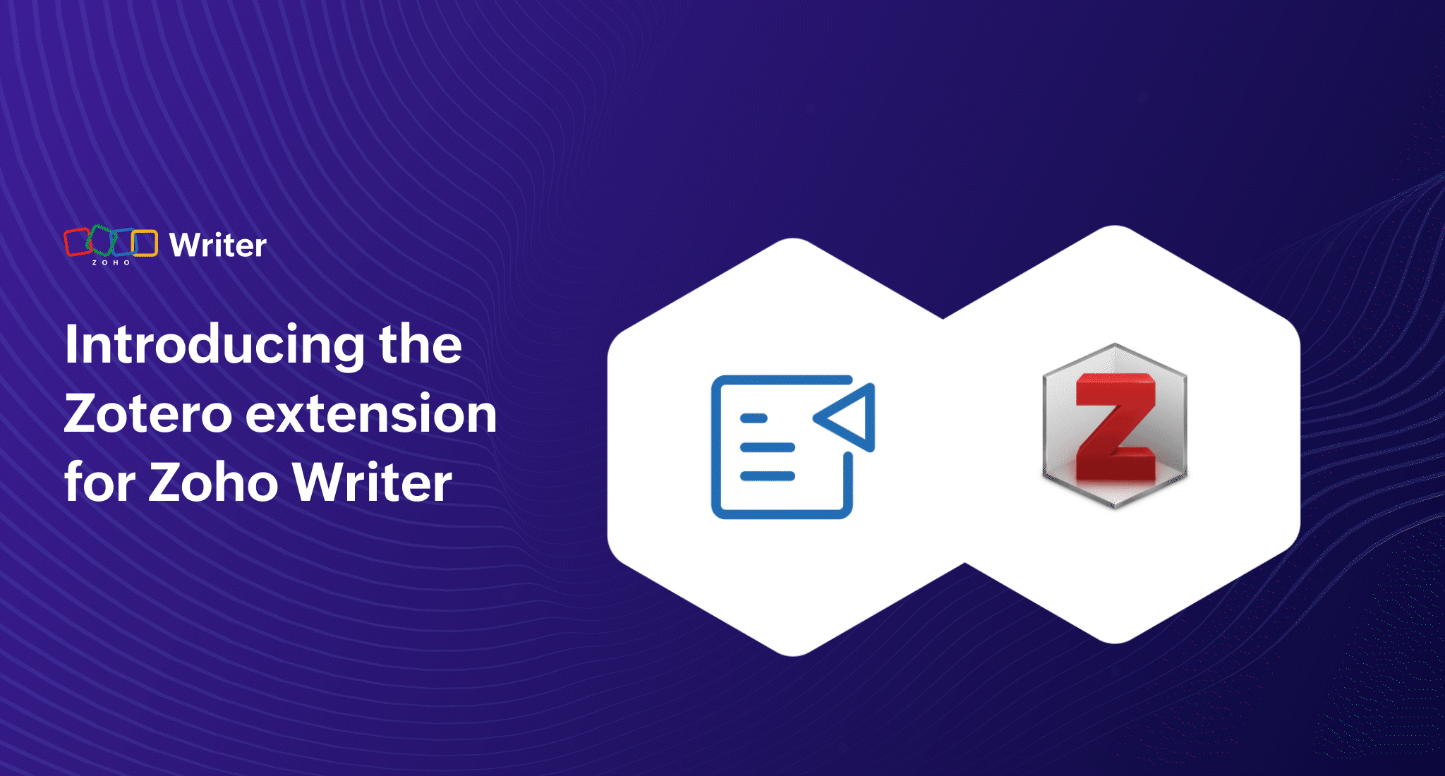 Zotero extension for Zoho Writer