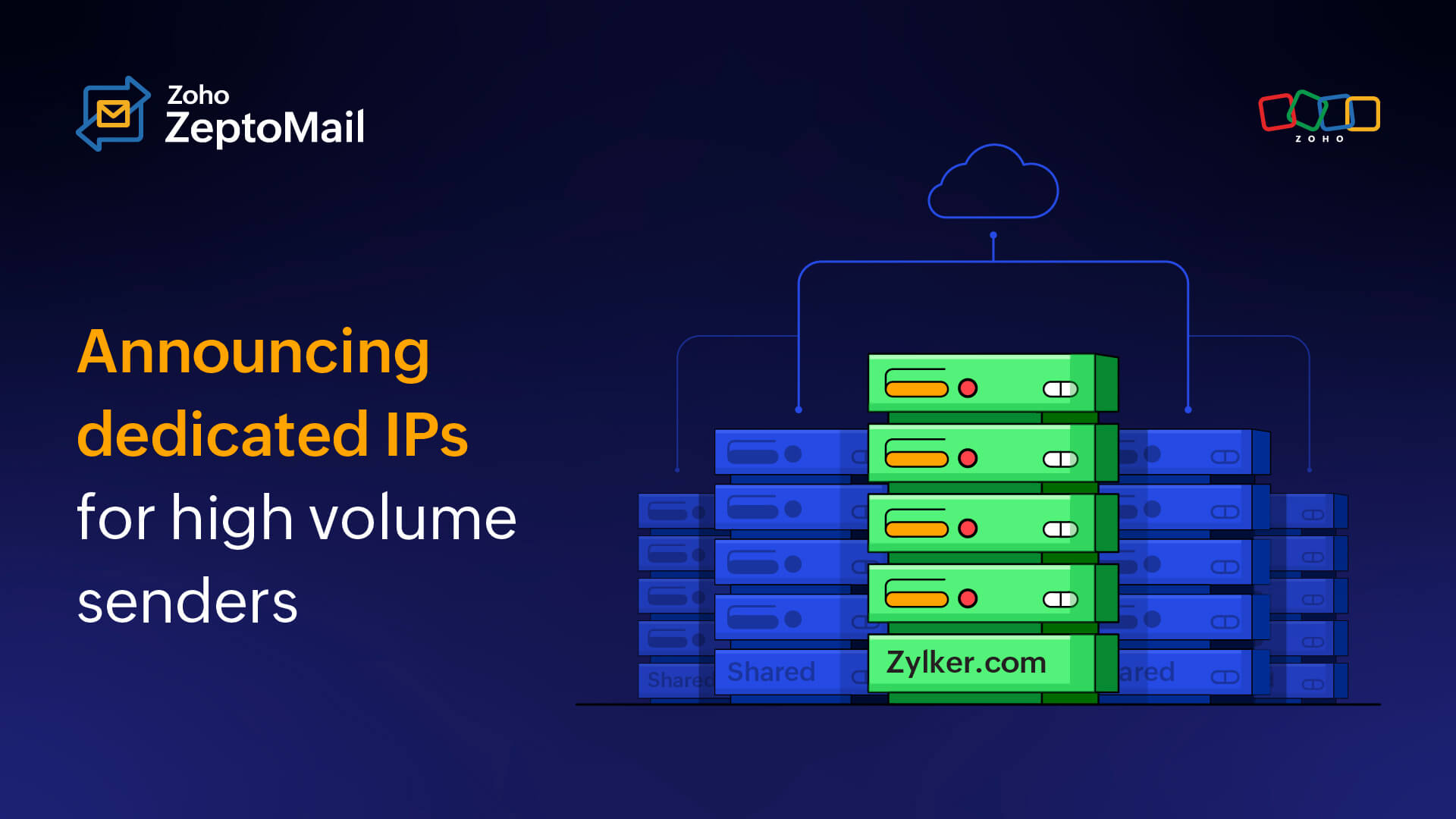 Zoho ZeptoMail now has dedicated IPs for high-volume senders