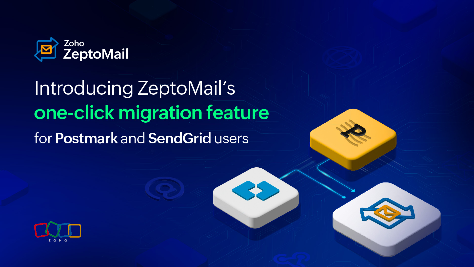 Introducing ZeptoMail's one-click migration for Postmark and SendGrid users